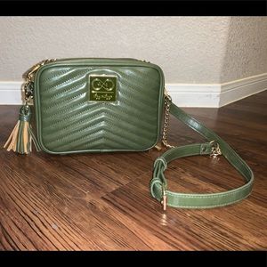 Itzy Ritzy Olive Double Take Crossbody Diaper Bag